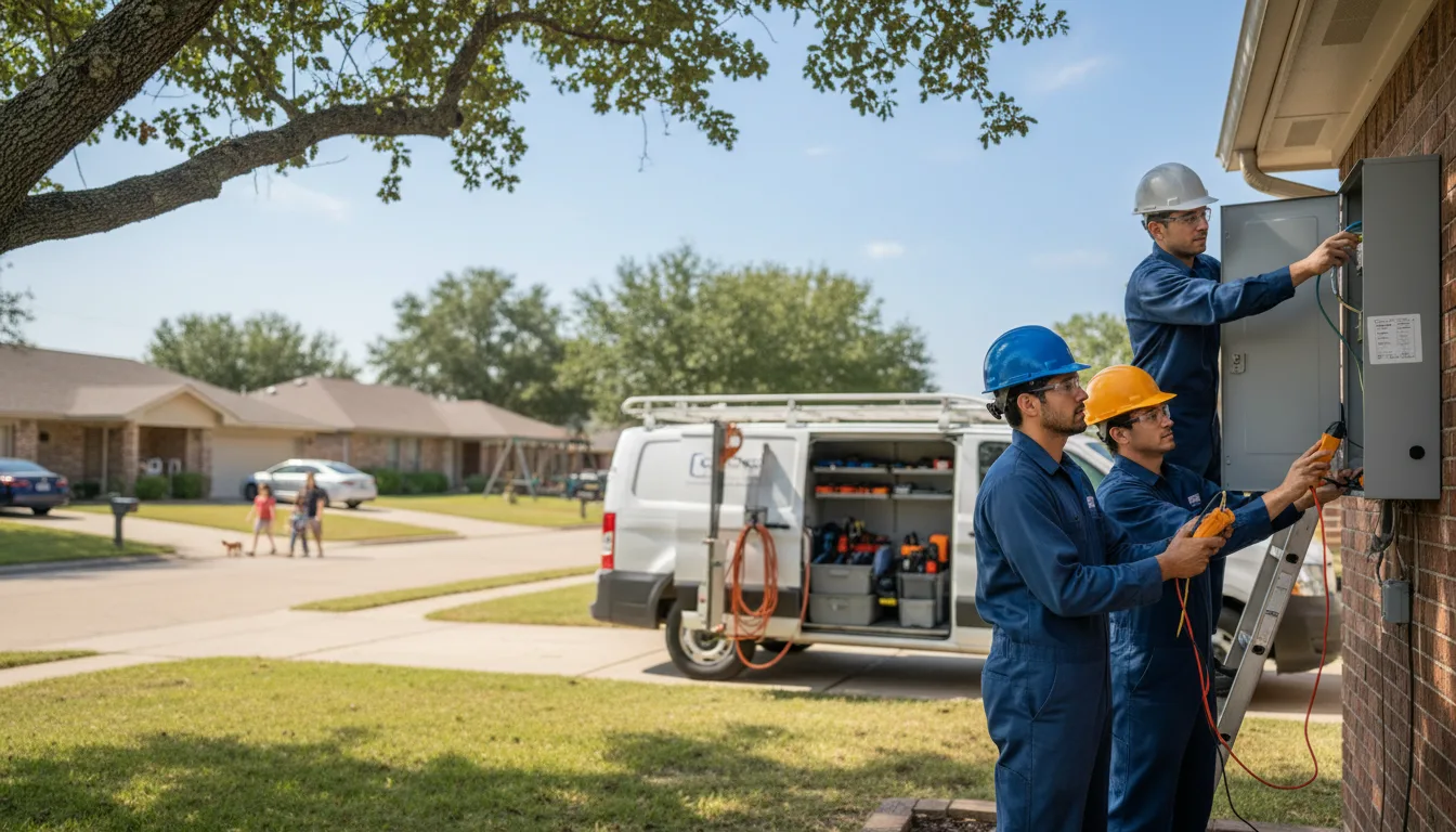 Certified electrician providing emergency electrical services in Huttig, AR